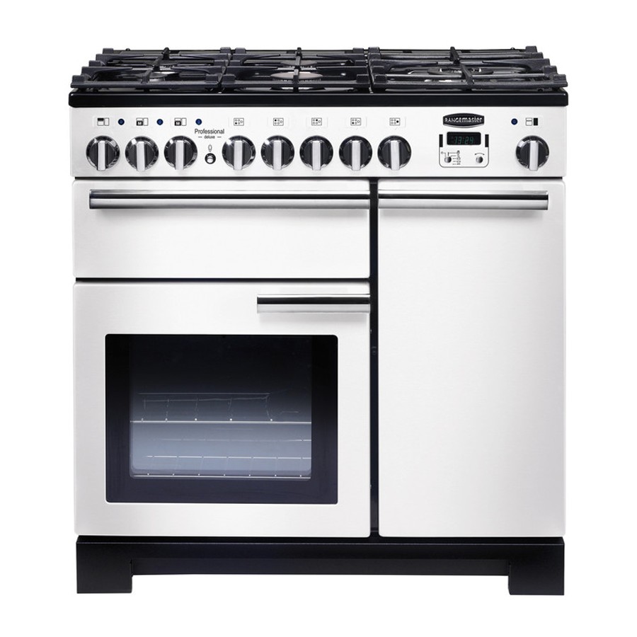 product image RangeM Professional DL 90 DF White H 90.50 / 93.00 cm x D 64.90 cm x W 90.00 cm