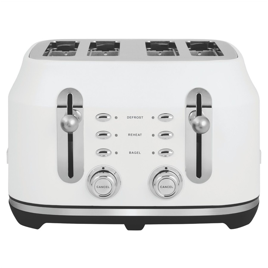 product image Rangemaster Classic Toaster 4 Slice Wht H 19.80 cm x D 30.20 cm x W 30.80 cm