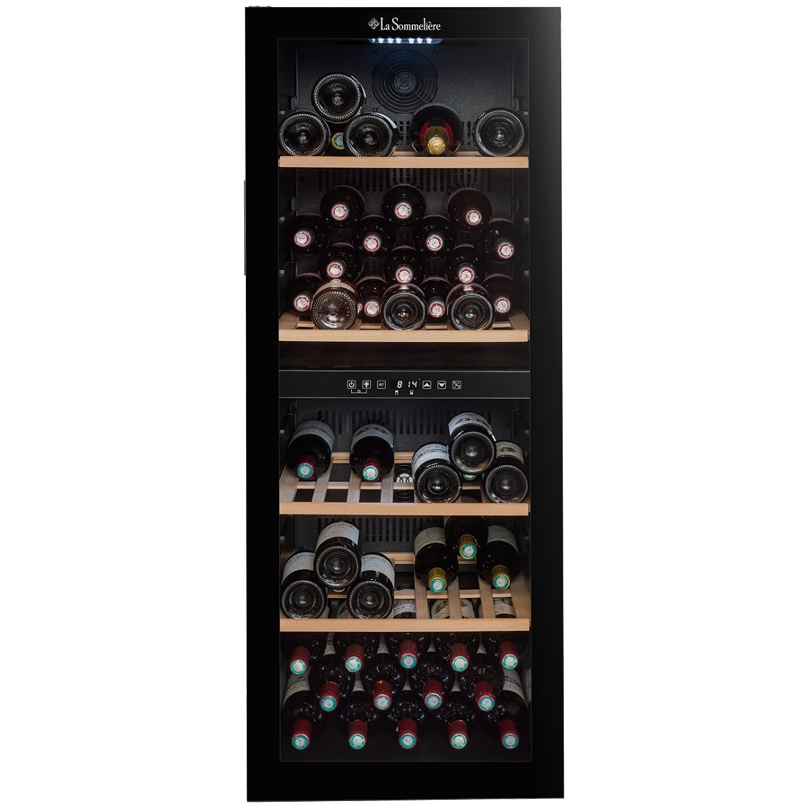 product image Sommeliere Wine Cooler 91 Bottles Black H 128.5cm x W 48cm x D 57.5cm