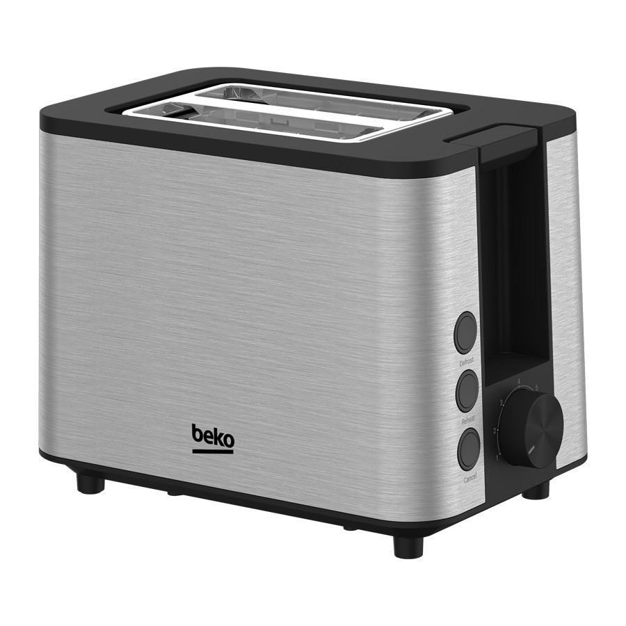 product image Beko Toaster 2 Slots Inox & Black 950 W 