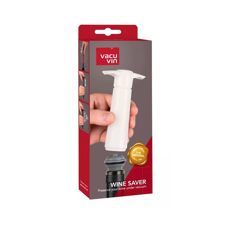 product image Vacuvin Wine Saver Pump & 2 Stoppers White