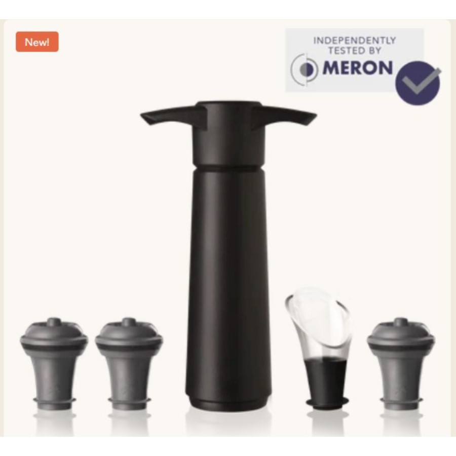 product image Vacuvin Wine Orignal Saver Set Black 
