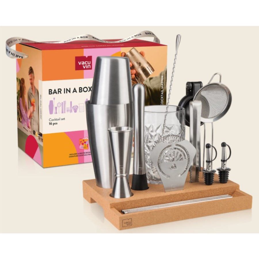 product image Vacuvin Cocktail Set Bar In Box 16 Piece 