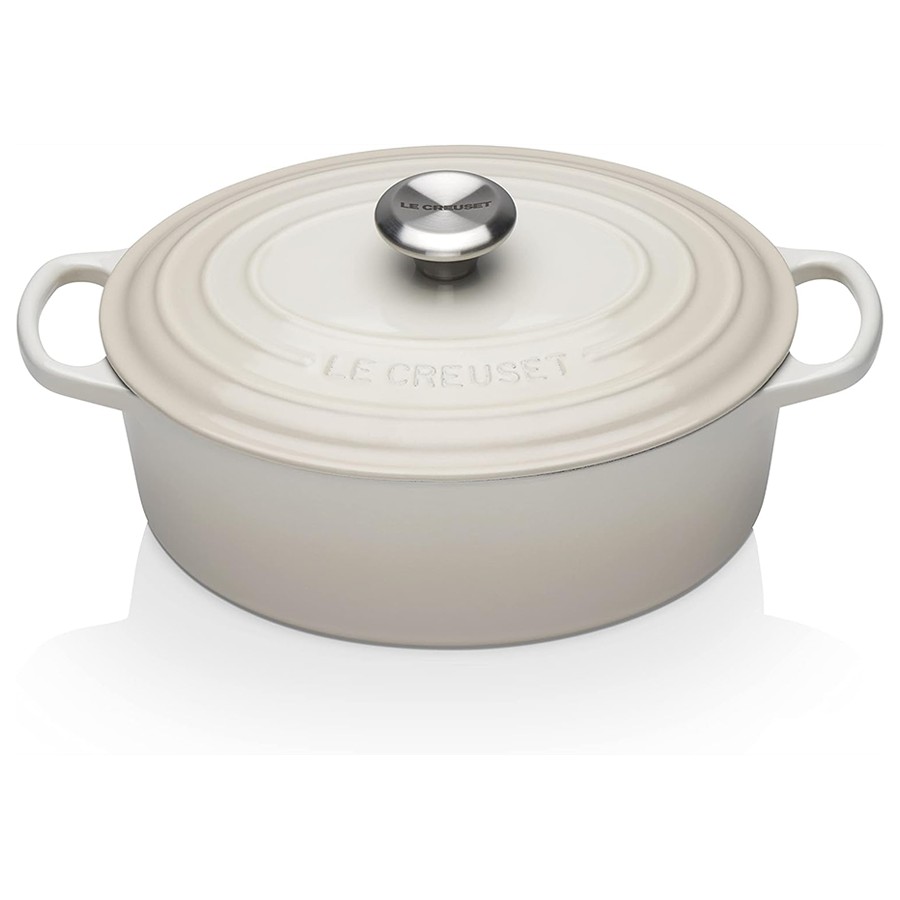 Le Creuset Oval Casserole Meringue 27 cm Image
