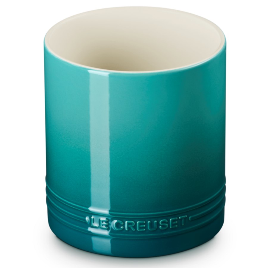 Le Creuset Sign. Utensil Jar B/Riviera Image