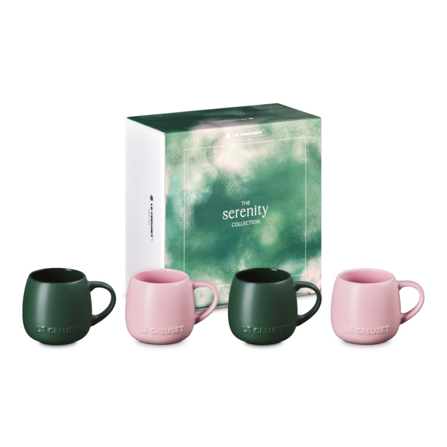 Le Creuset Set of 4 Mug Blk & S/P 320 ml Image