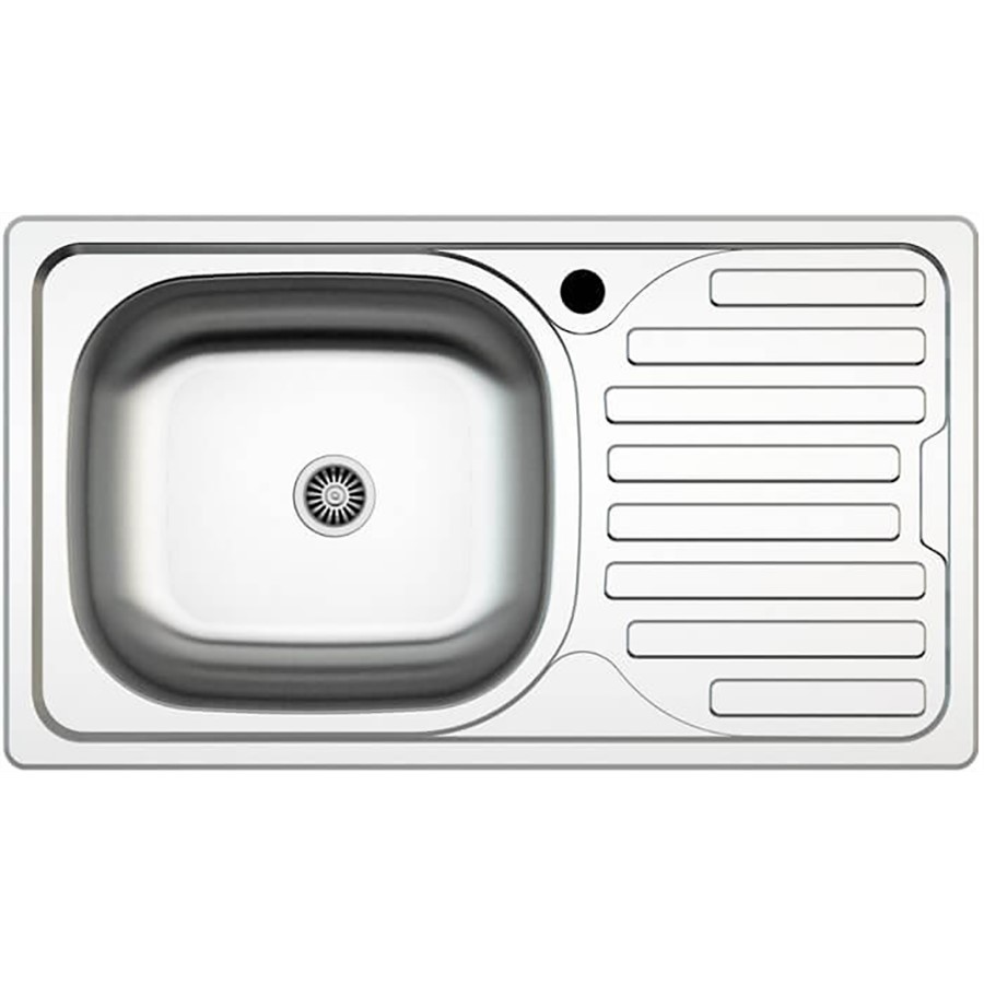 product image Asil Sink 1 Bowl Satin 76 x 43.5 cm Small Drain