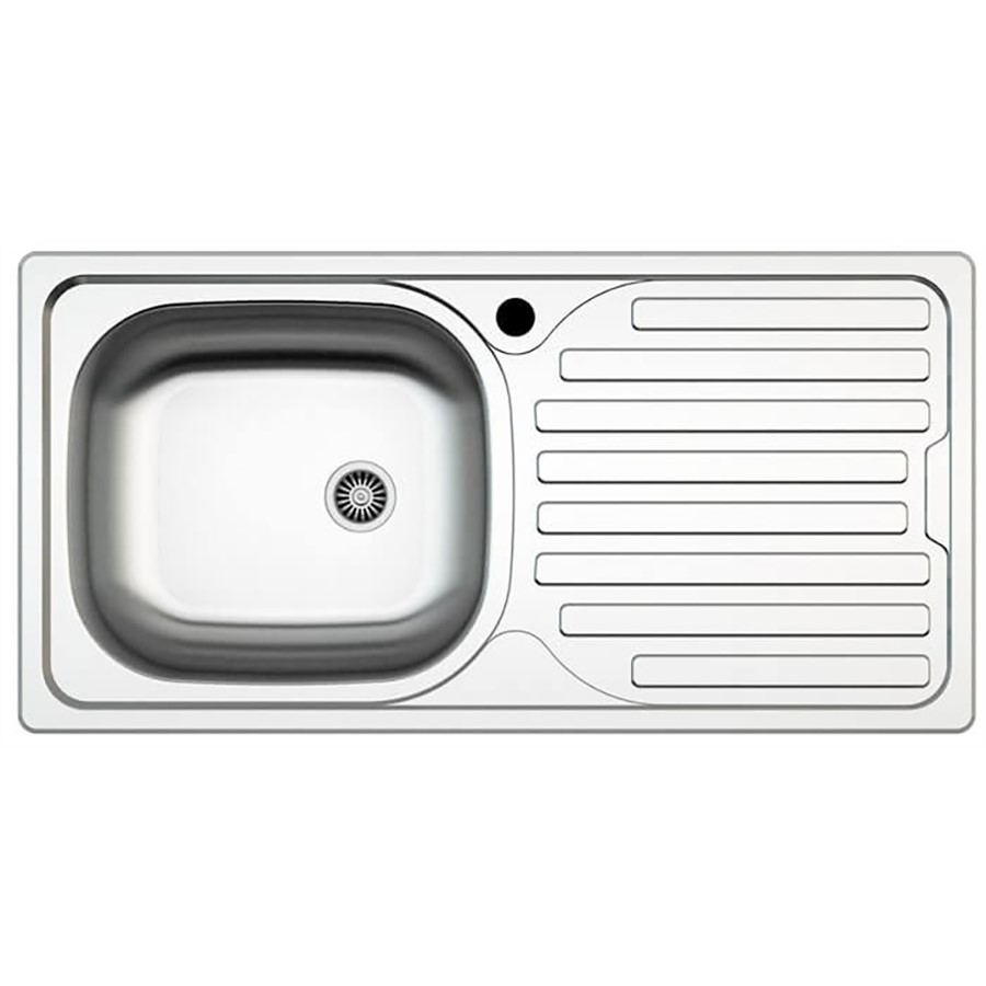 product image Asil Sink 1 Bowl S/Steel 86 x 43.5 cm LINEN Rental Normal Drain
