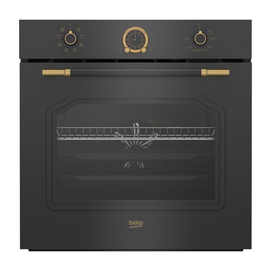 product image Beko Oven BuiltIn Rustic Anthracite 72 L H 59.50 cm x W 59.40 cm x D 56.70 cm