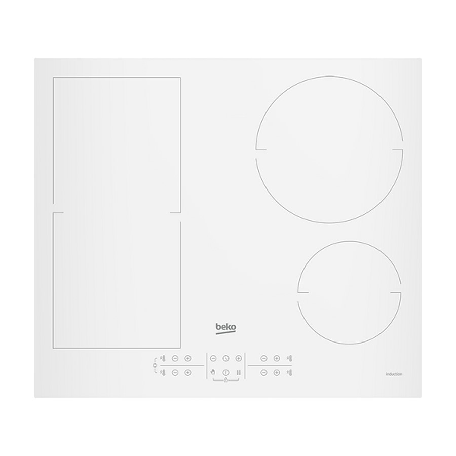 product image Beko Hob Induction 4 Zone White 60 cm H 5.20cm x W 58.00cm x D 51.00cm
