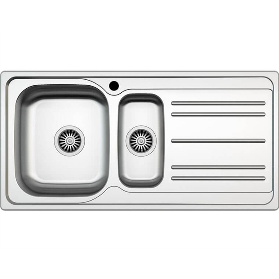 product image Asil Sink 1.5 Bowls Linen 100 x 50 cm Right Hand Side Drainer;