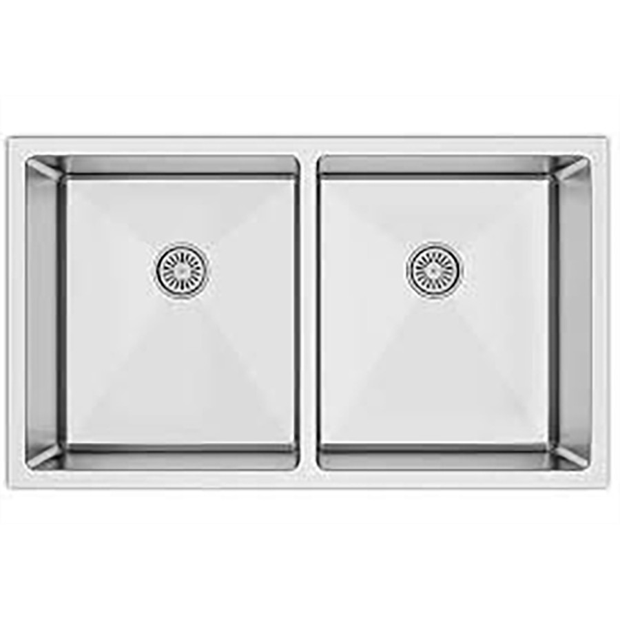 product image Asil Sink 2 Bowl Stainless Steel Without Drainer