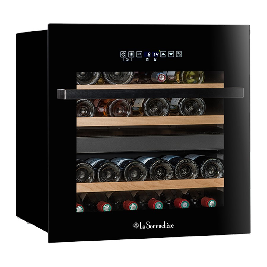 product image Sommeliere Wine Cooler Builtin 36 Bottle H 59.5cm x W 59cm x D 56.3cm Blk