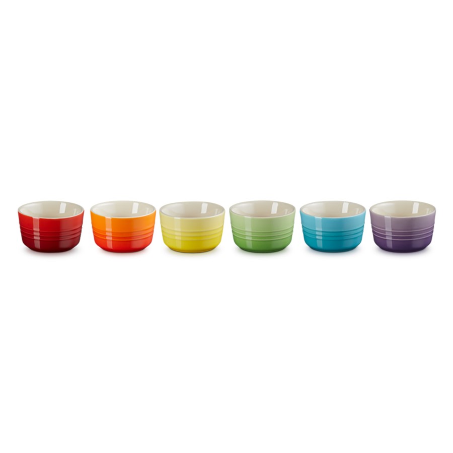 product image Le Creuset 6 Rd. Rainbow Mini Ramekins 