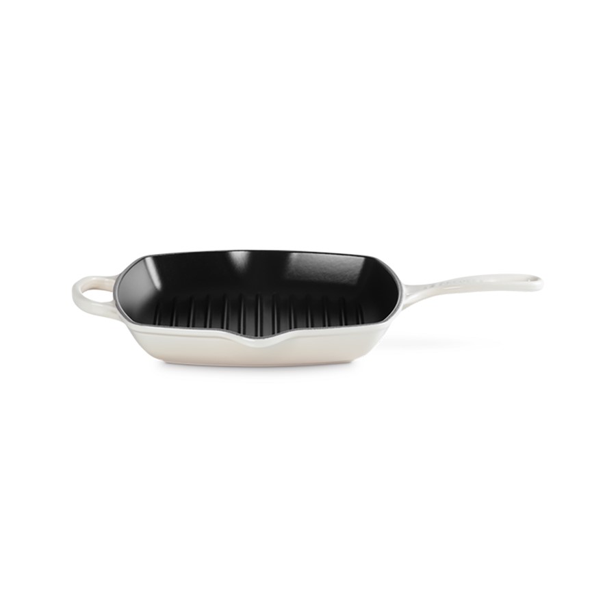 Le Creuset Square Grill Meringue 26 cm Image