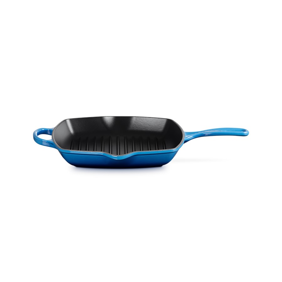 Le Creuset Square Grill Azure Blue 26 cm Image