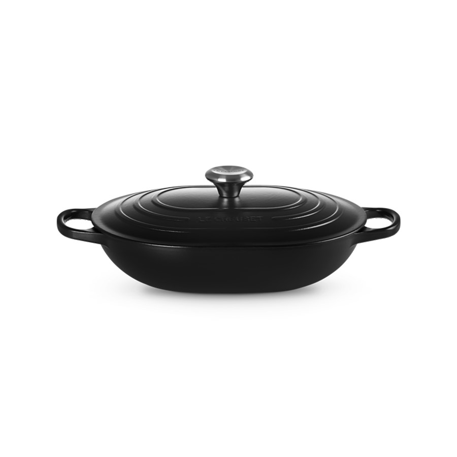Le Creuset Oblong Cass. Satin Black 31cm Image