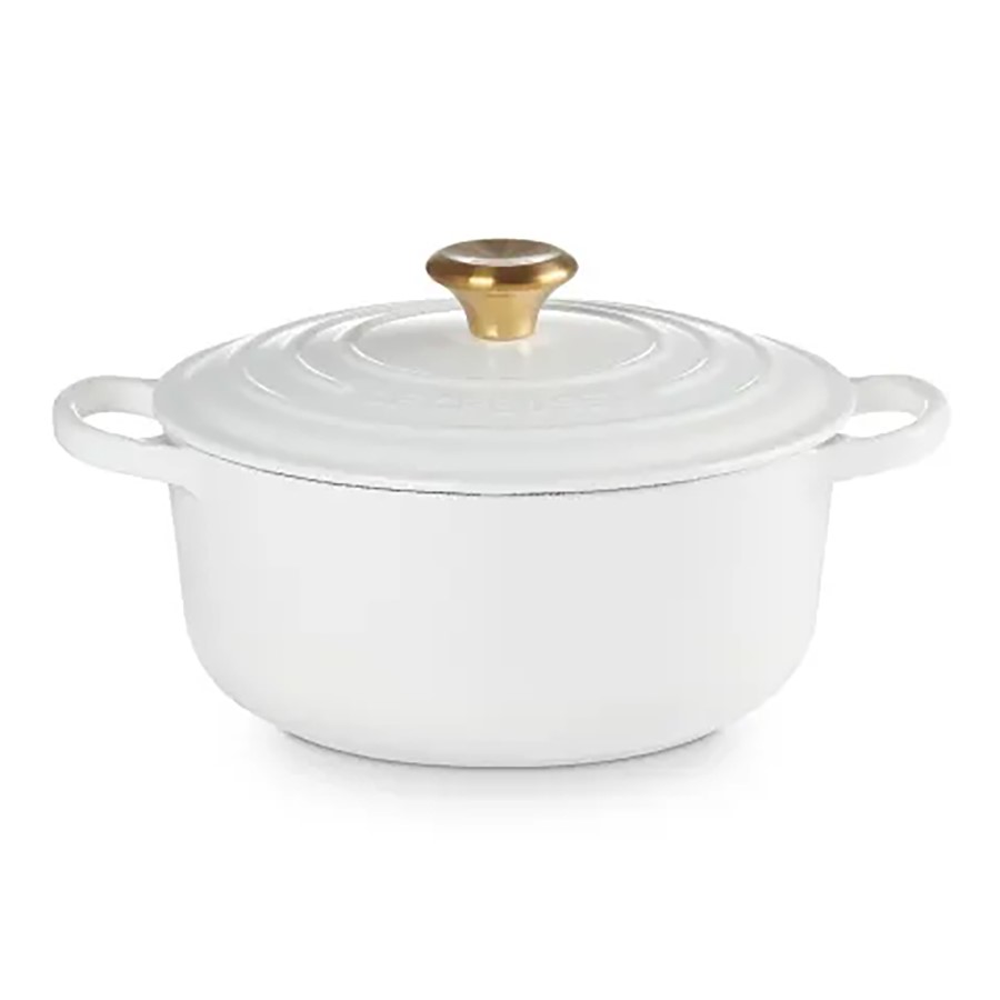 Le Creuset Round Casserole White 20 cm Image