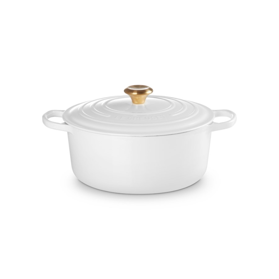 Le Creuset Round Casserole White 28 cm Image