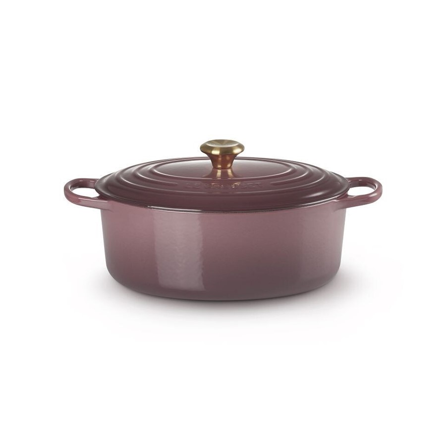 product image Le Creuset Oval Casserole Fig 31 cm Gold Knob