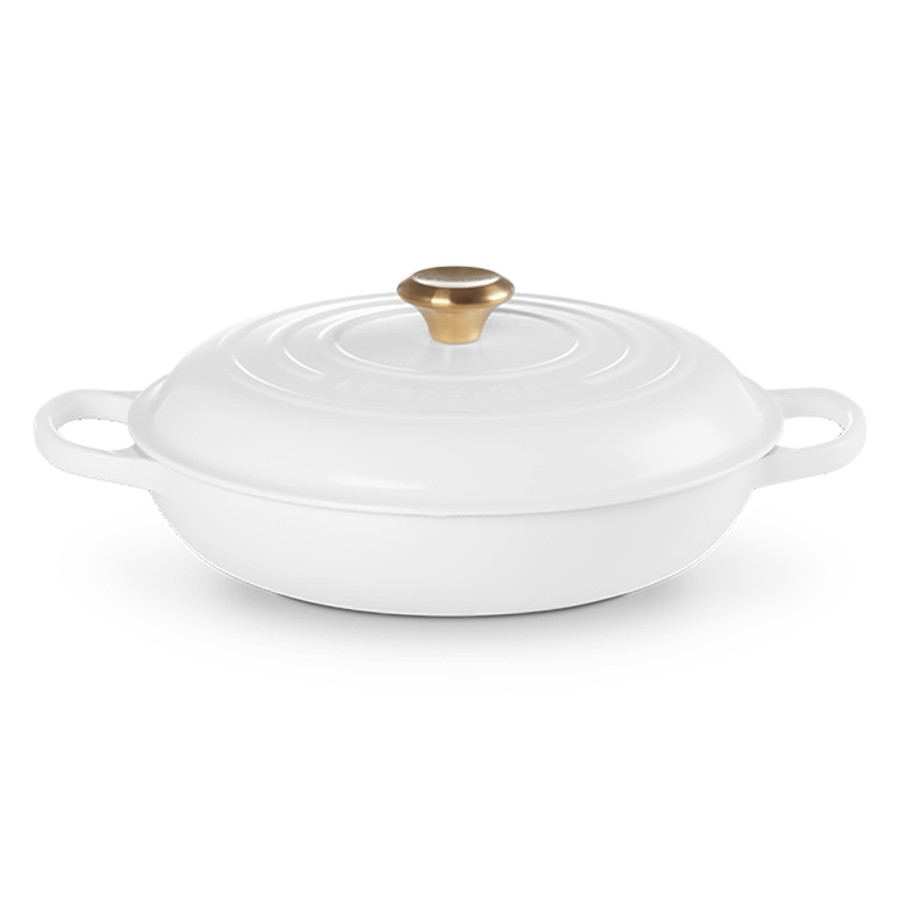 Le Creuset Shallow Casserole White 30 cm Image
