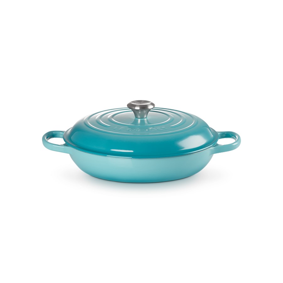 Le Creuset Shallow Casserole Teal 30 cm Image