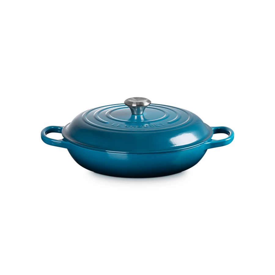 Le Creuset Low Casserole Deep Teal 30 cm Image
