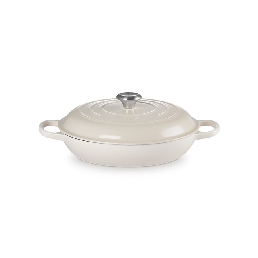 Le Creuset Low Braiser Meringue 30 cm Image
