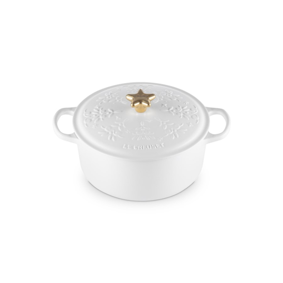 product image Le Creuset Noel Rd. Cocotte White 24 cm 