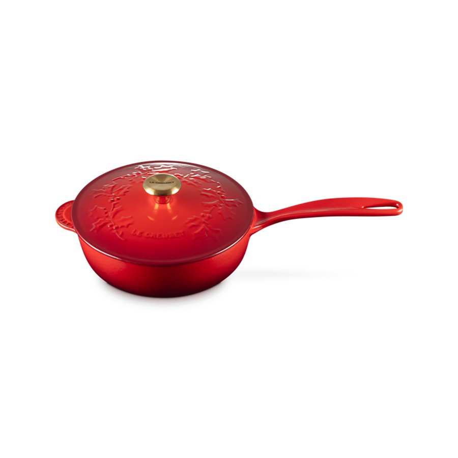 Le Creuset Holly Saucier Pan Cerise 21cm Image