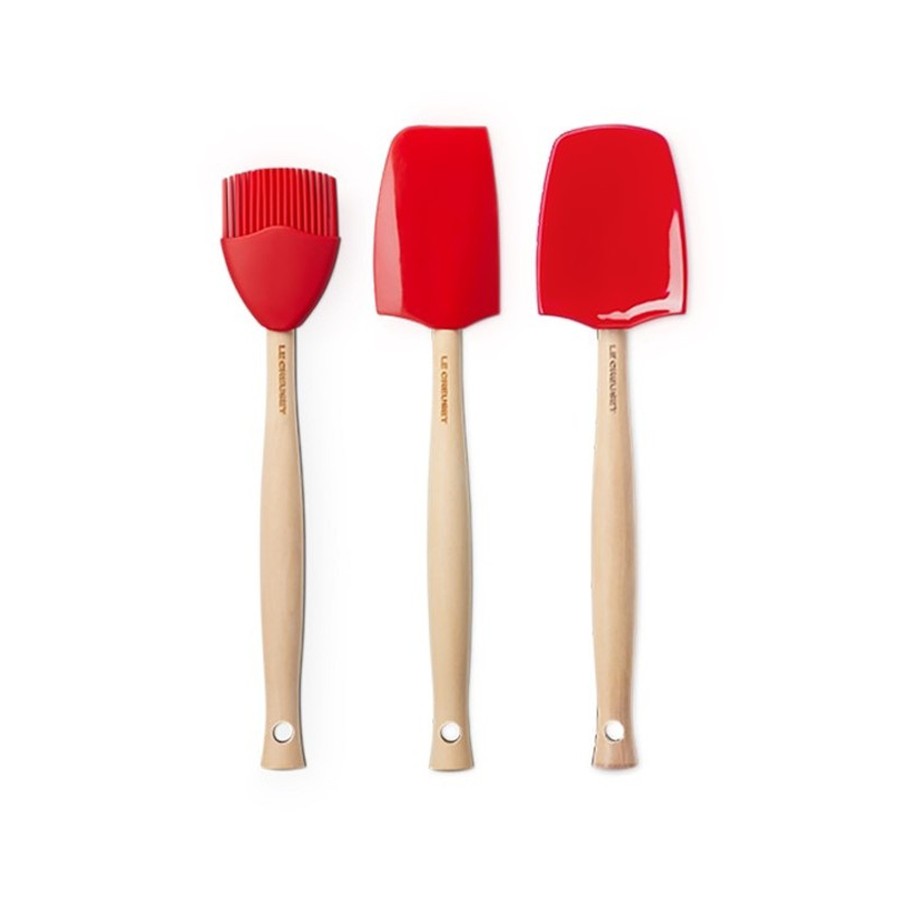 Le Creuset Set of 3 Craft Spatula Cerise Image