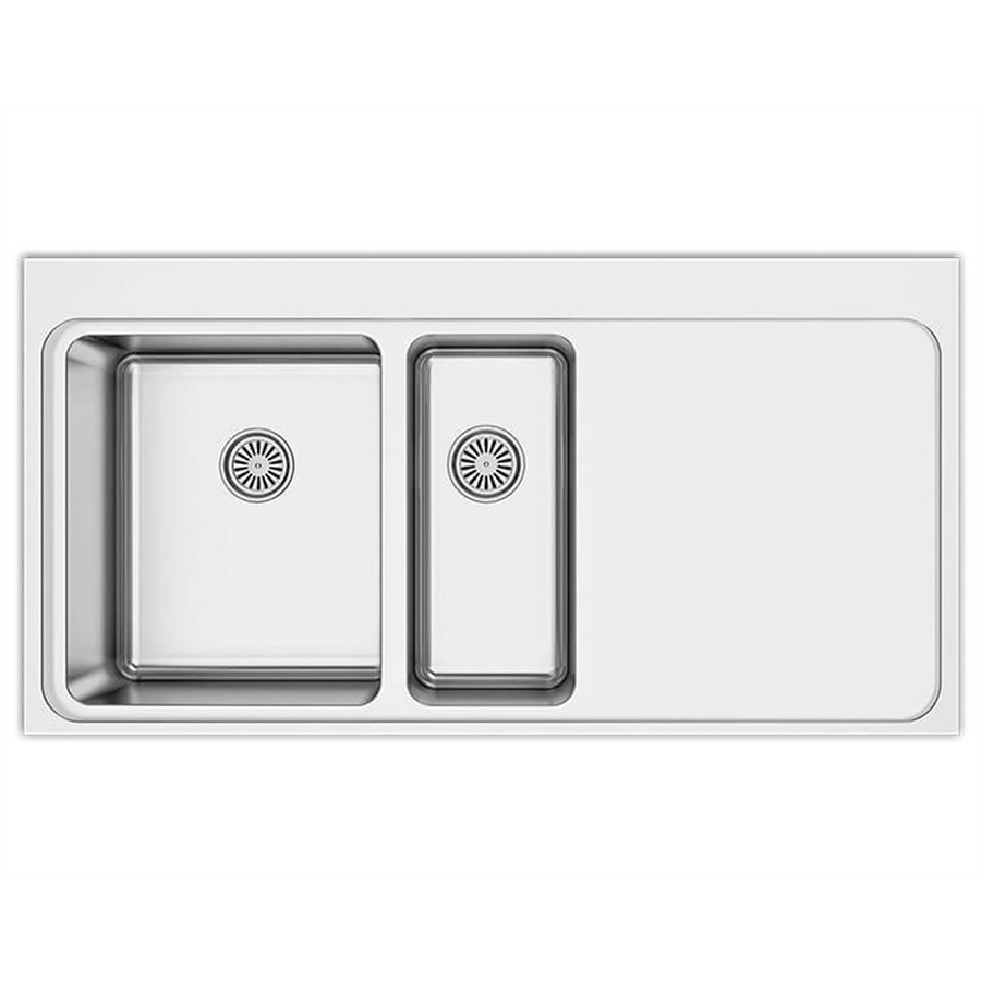product image Asil Sink 1.5 Bowl 100 x 52 cm Right Hand Side Drain