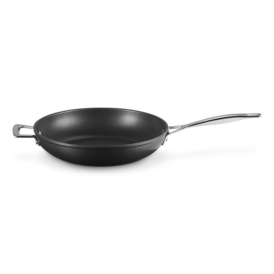 product image Le Creuset Deep Frying Pan Black 30 cm Helper Handle