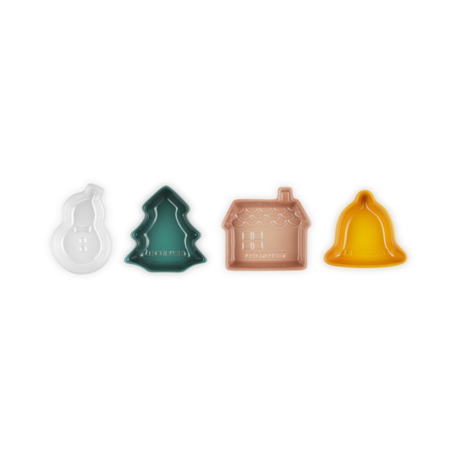 product image Le Creuset Christmas 4 Mini Dishes Stoneware
