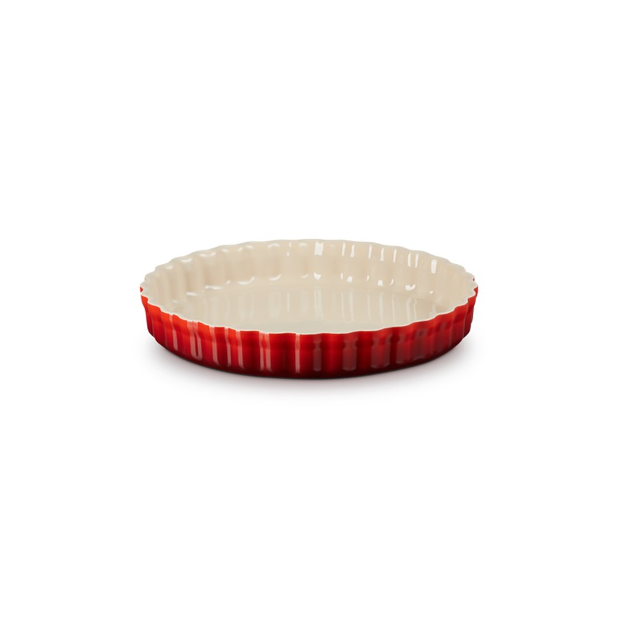 Le Creuset Flan Fluted Dish Cerise 28 cm Image