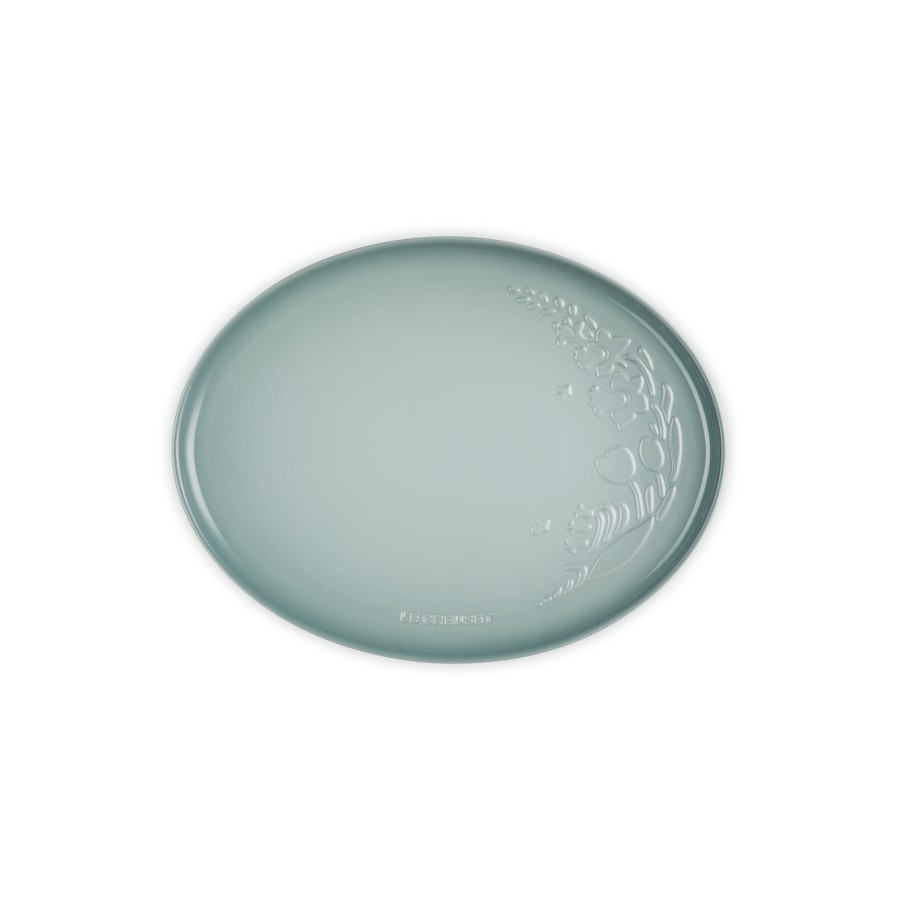 product image Le Creuset Oval Service Platter Sea Salt Spring Relief 36 cm