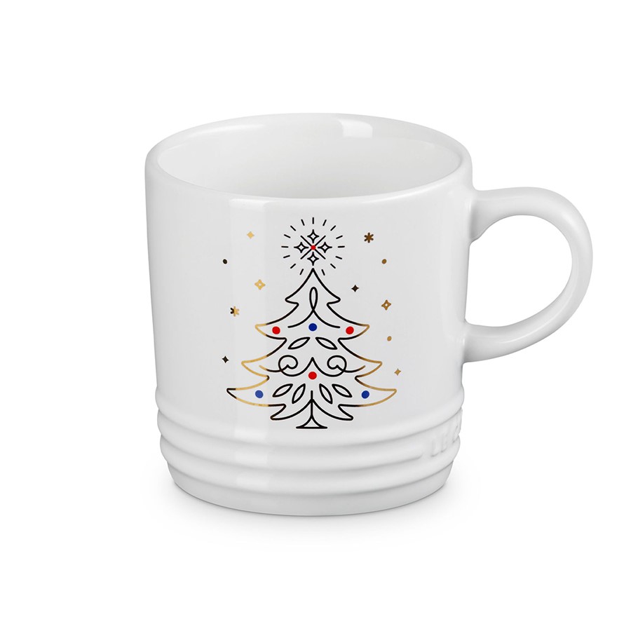 Le Creuset Christmas Tree Mug Wht 35 cm Image