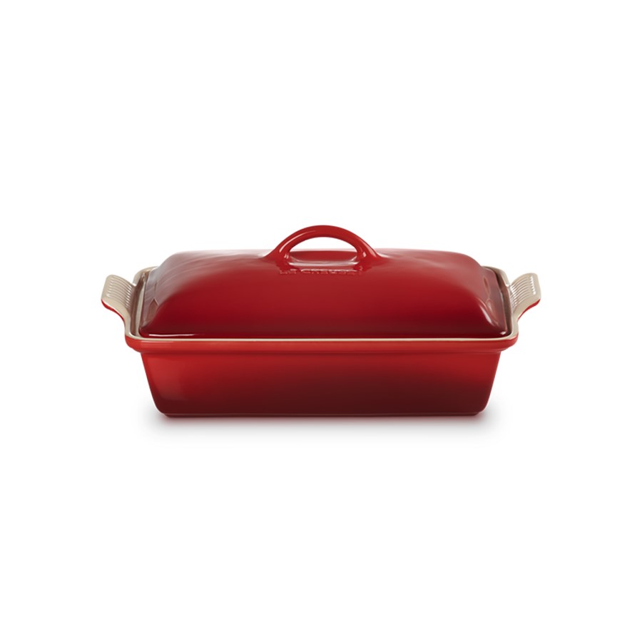 Le Creuset Rect. Dish w/Lid Cerise 33 cm Image