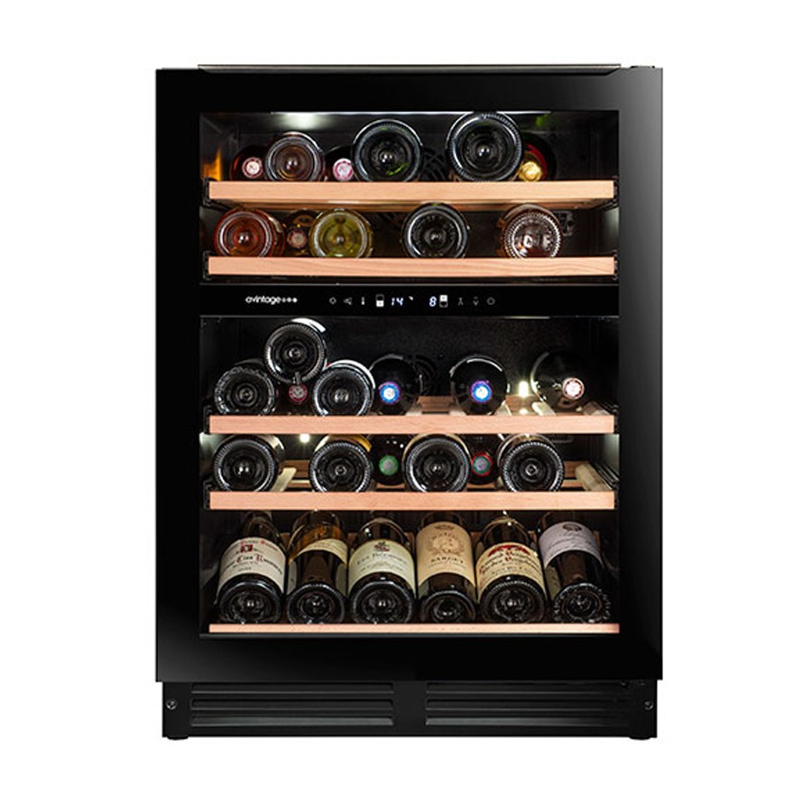 product image Avintage Wine Cooler Black 44 Bottles H 81.7cm x W 59.5cm x D 57.4cm