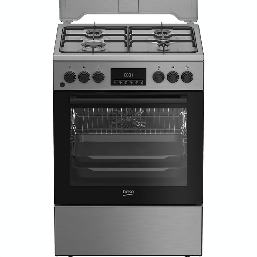 product image Beko Cooker Dual Fuel Black & S/Steel H 85 cm x W 60 cm x D 60 cm