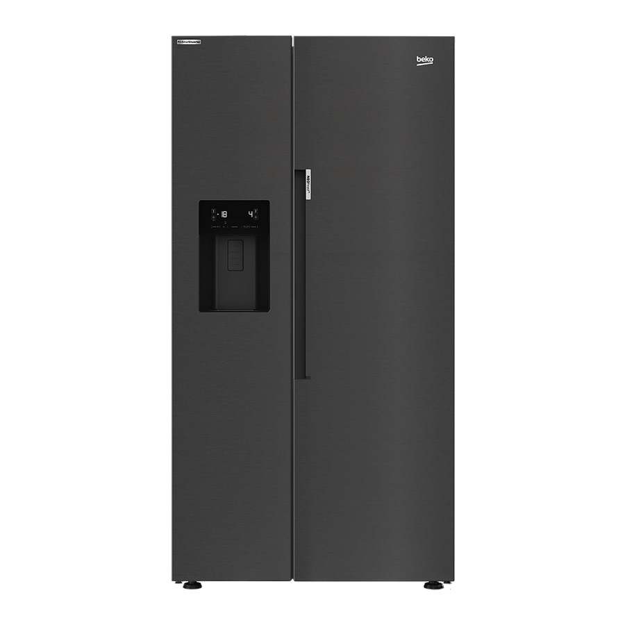 product image Beko American Style SideBySide Blk 580 L H 179cm x W 91cm x D 71cm