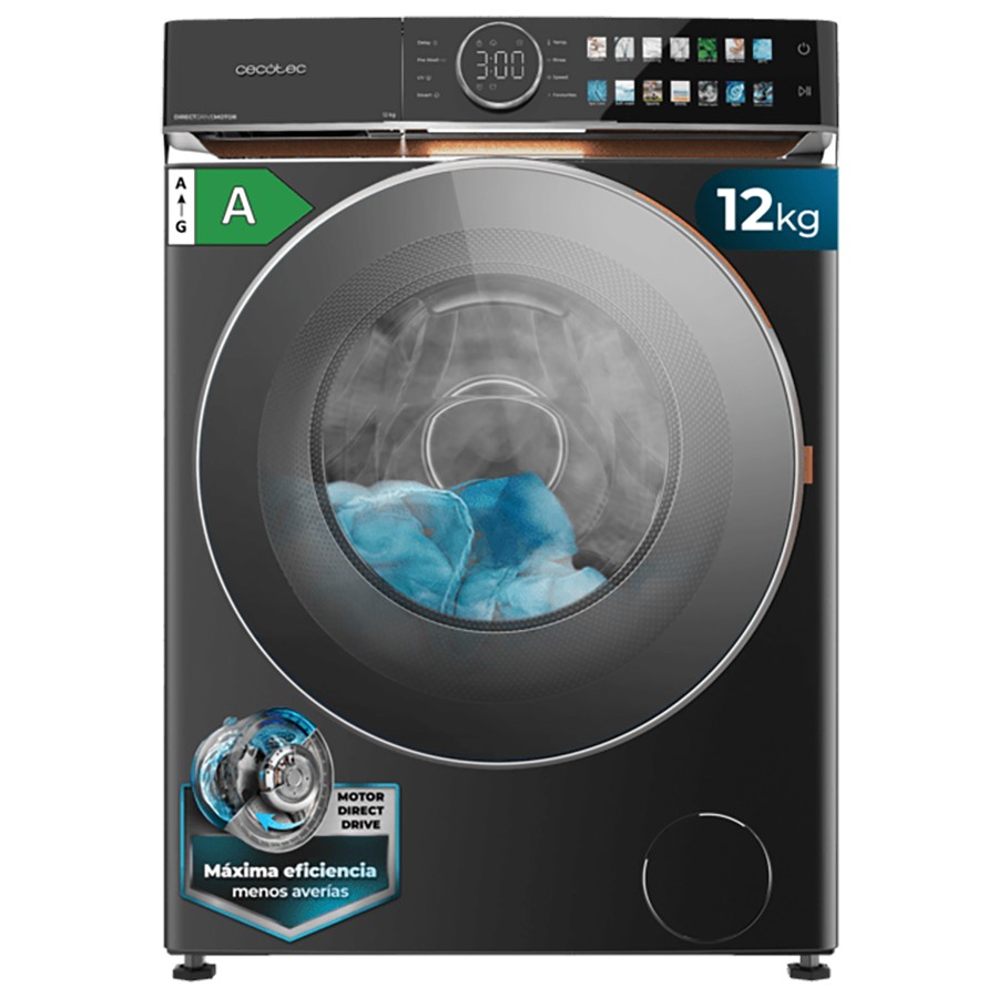 product image Cecotec 12 Kg Washing Machine 1400 rpm Direct Drive 
H 85cm x W 60cm x D 60cm