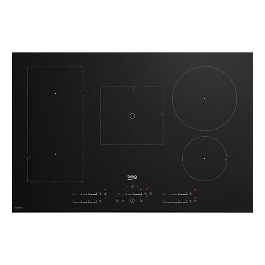 product image Beko Hob Induction 5 Zone Black 78 cm H 4.8 cm x W 78 cm x D 52 cm
