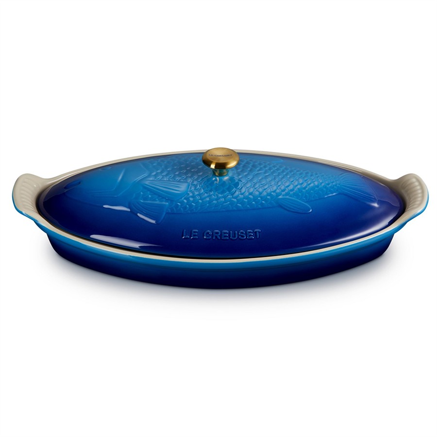 Le Creuset Heritage Fish Dish Azure Blue Image