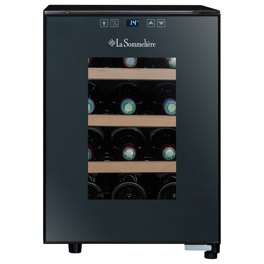 product image Sommeliere Wine Cellar Black 12 Bottles Cooling Technology: Thermoelectric  
H 48cm x W 34.5cm x D 46cm