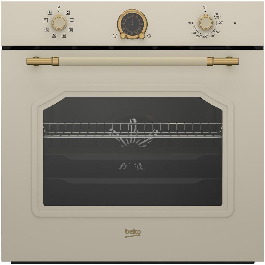 product image Beko Oven BuiltIn Rustic Timer Cream 72L H 59.50 cm x W 59.40 cm x D 56.70 cm