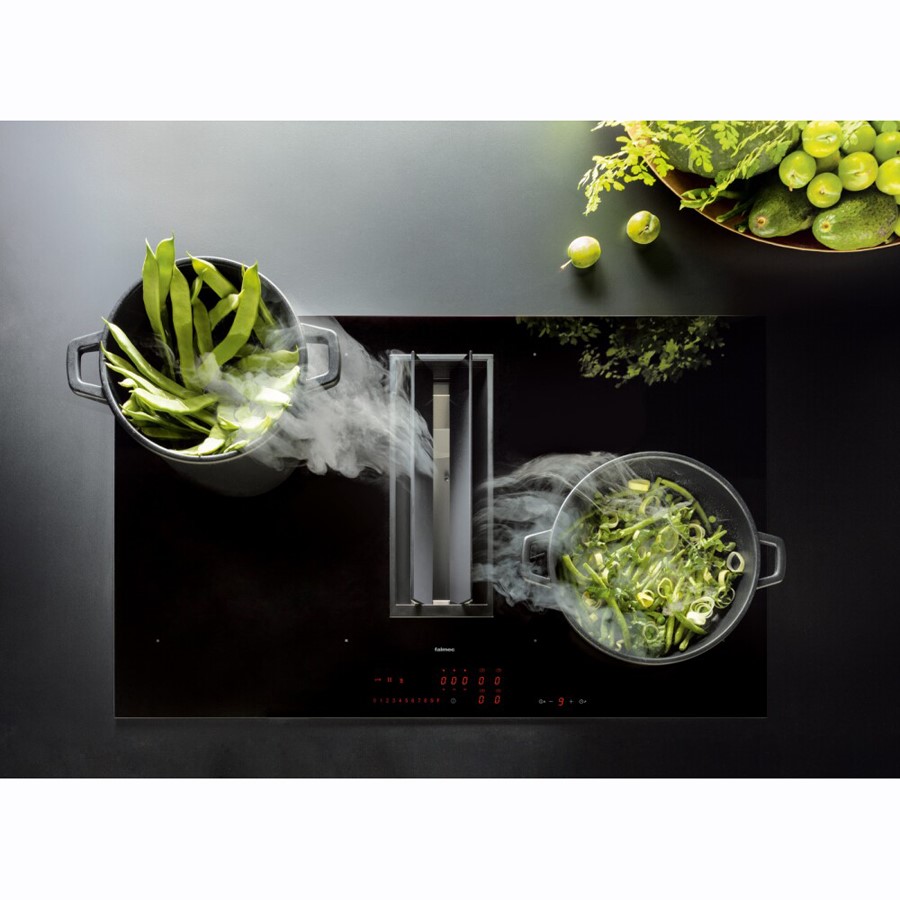 product image Falmec Quantum Pro Easy Aspiration Hob 85cm Duct Out Black Glass