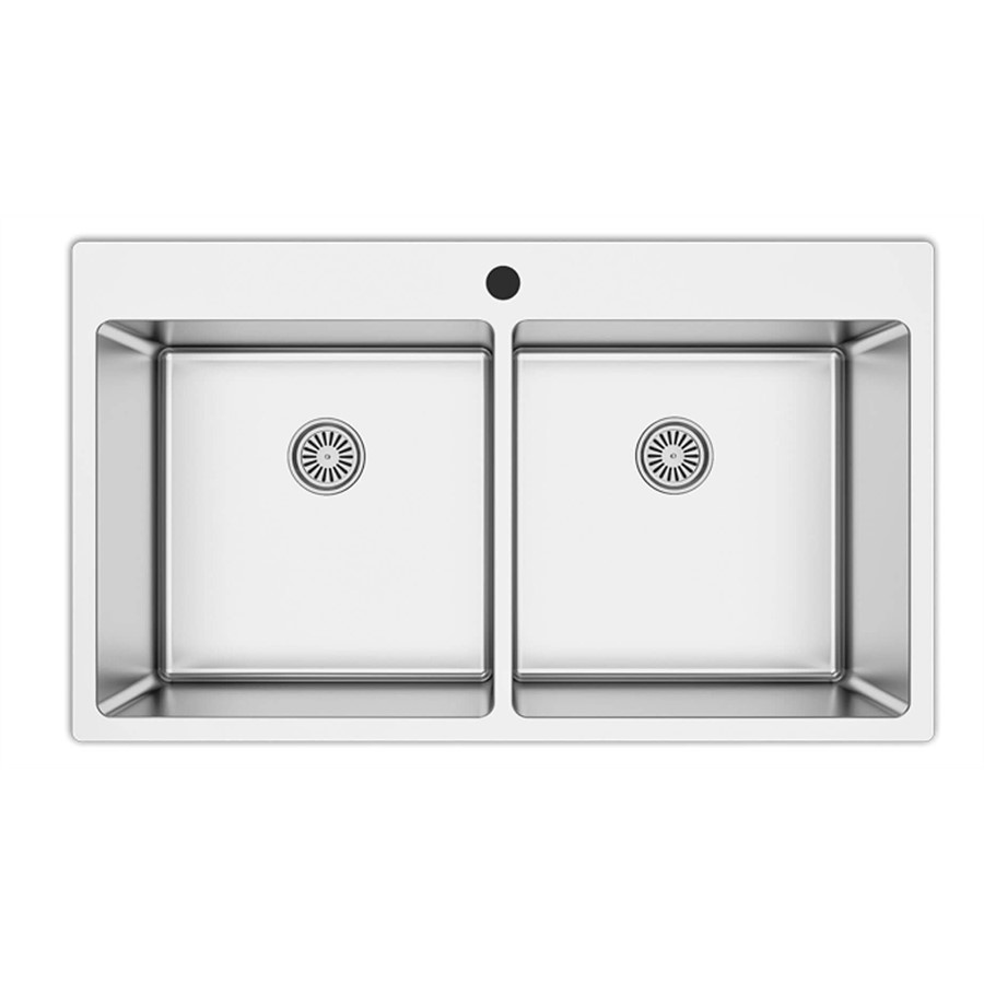 product image Asil Sink 2 Bowl Flushmount 87 x 50.5 cm 