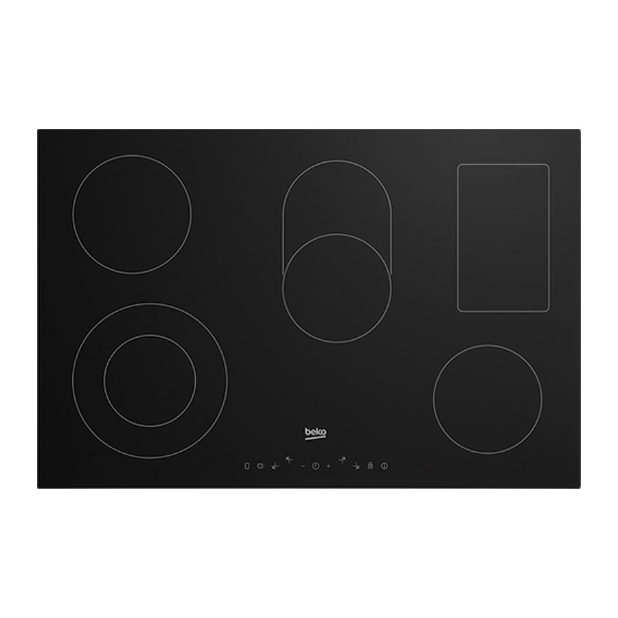 product image Beko Hob Ceramic 5 Zone Black 77 cm H 4.6 cm x W 77 cm x D 51 cm
