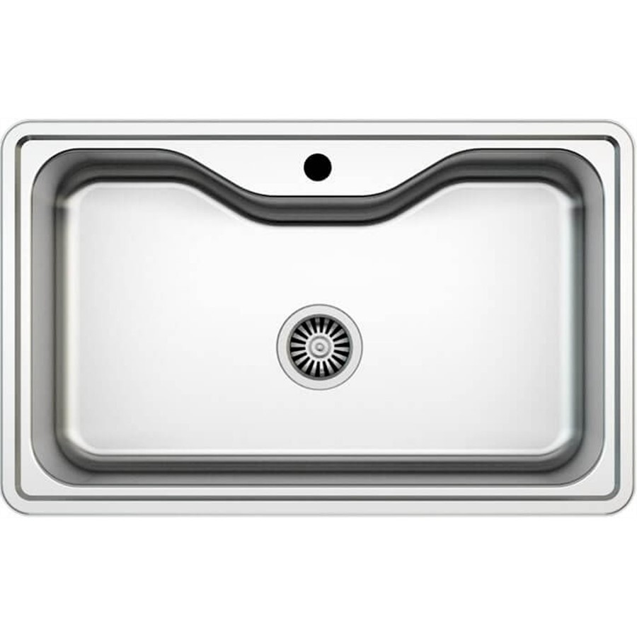 product image Asil Sink 1 Bowl Satin Steel 80 x 50 cm 